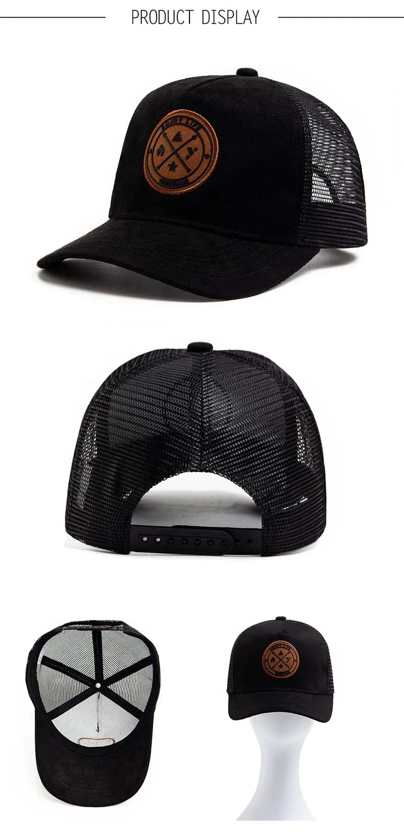 Four Seasons Mesh Baseball Cap Women Men Fashion Casual Breathable Letter Icon Unisex HipHop Trucker Caps Outdoor Sports Dad Hat