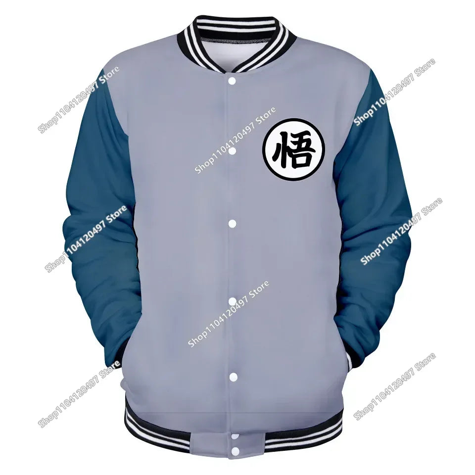 Dragon Ball Goku Kid Men Zipper Hoodie Cartoon Japan Style Anime Women Sweatshirt 2025 New Fashion Children Jackets Coat