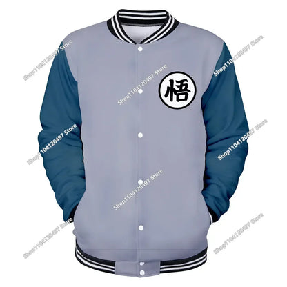 Dragon Ball Goku Kid Men Zipper Hoodie Cartoon Japan Style Anime Women Sweatshirt 2025 New Fashion Children Jackets Coat