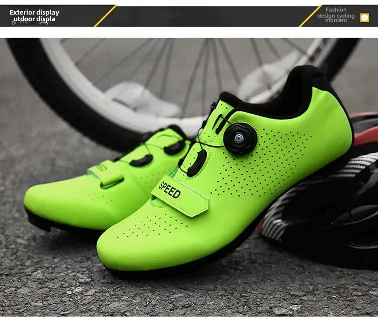 Unisex Road And Mountain Bike Lock Shoes Outdoor Pedal Assisted Bicycle Riding Shoes Cross-Border New Model Sports Entertainment