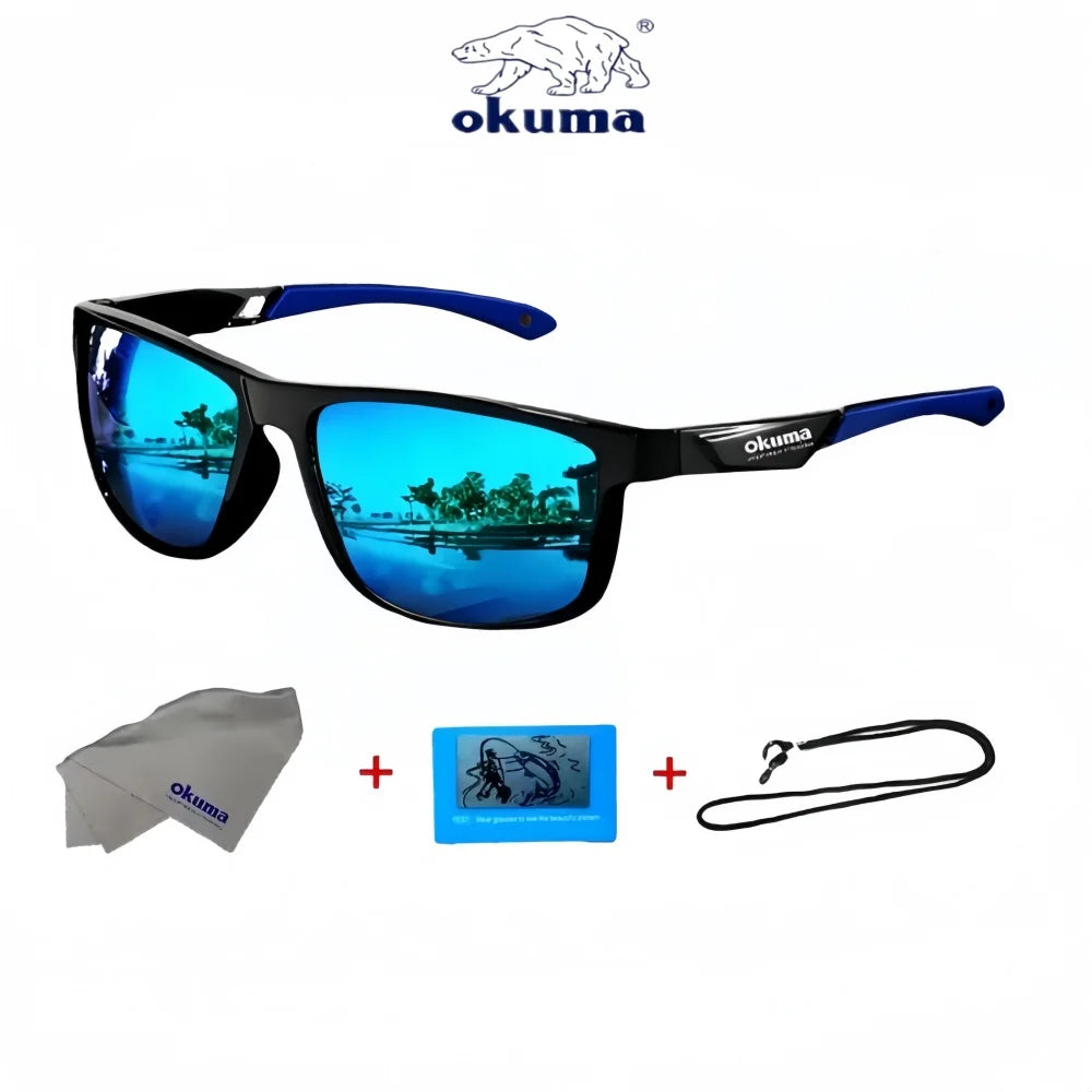 Okum fashion polarized glasses UV400, anti UV, anti glare, strong light, suitable for cycling, driving, fishing, etc