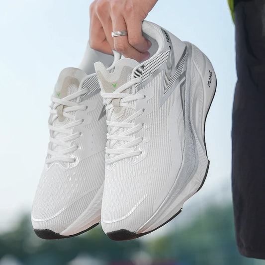 Men's Casual and Comfortable Solid Color Wear-Resistant Jogging Shoes Breathable and Easy-To-Wear Sports Shoes Non-Slip