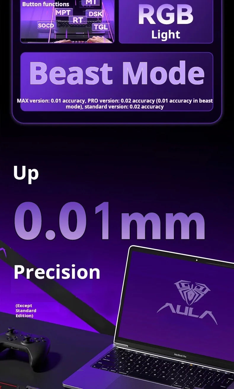 Teclado Mecânico Personalizado AULA WIN60 HE com Ligação com Fio, Eixo Magnético RT para E-sports, Taxa de Polling 8K
