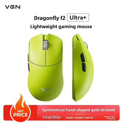 VGN Dragonfly F2 ProMax/Ultra e-sports gaming miš 42000DPI 0.125ms za Csgo latenciju, žični/bežični Dual 8K, 3 načina rada, PAW3395/3950