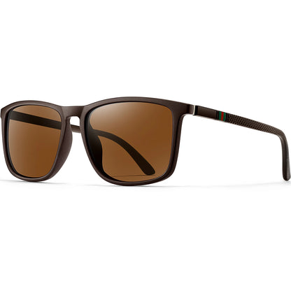 Classic Square Polarized Sunglasses Unisex UV400 Lightweight Shades for Driving Fishing Outdoor Travel