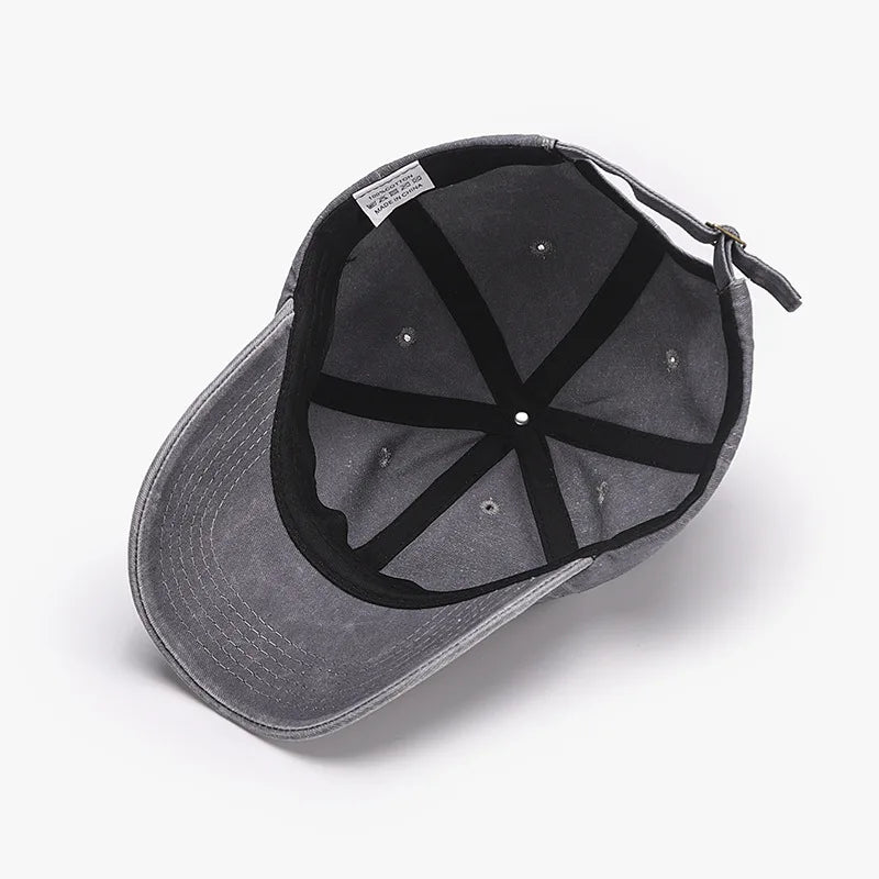 Baseball Caps Men Women Soft Cotton Washed Soft Adjustable Sunbonnet Dad Cap Hats Boys Girls Embroidery Design Grim Reaper Japan