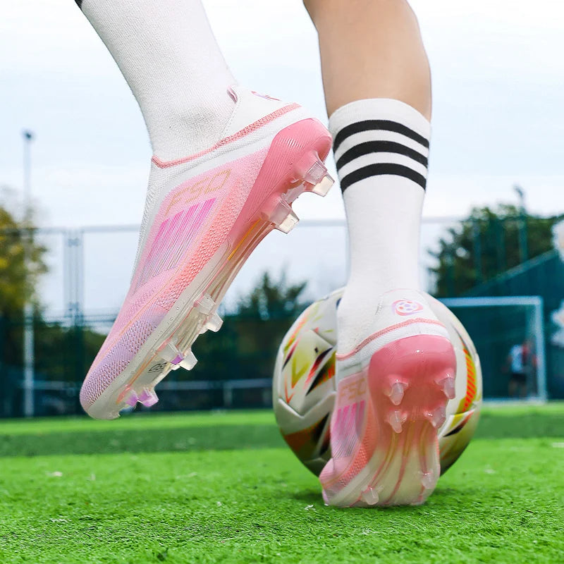 New Men's Soccer Shoes Grass Adult Football Boots FG Ultralight Sport Indoor Cleats Non-Slip Turf Futsal Comfortable  Sneakers
