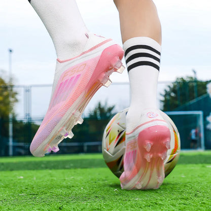 New Men's Soccer Shoes Grass Adult Football Boots FG Ultralight Sport Indoor Cleats Non-Slip Turf Futsal Comfortable  Sneakers