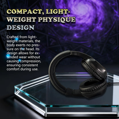 H21 Wired Gaming Headphones with Microphone, 50mm Driver Stereo Headset for PS5 PS4 Xbox Switch PC Computer Music and Online Meetings