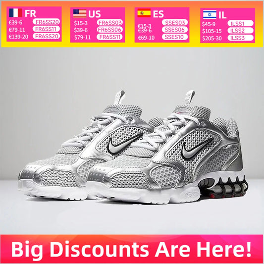 Nike Air Zoom Spiridon Cage2 Running Shoes Zoom Air Cushioning Responsive Lightweight Stable Support Unisex CJ1288-001