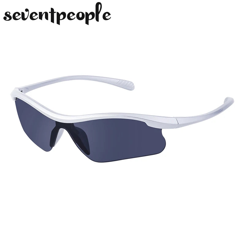 Sports Sunglasses Women Outdoor Cycling Goggle Men Fashion One-Piece Windproof Sunglass Male 2026 New Semi-Rimless Sun Glasses