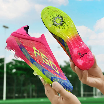 New Men Soccer Shoes Match Indoor Hot-selling Outdoor Football Boots Grass Cleats High-top Futsal Sneakers Non-Slip High-quality
