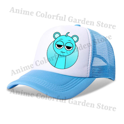 Sprunki Καπέλα μπέιζμπολ για γονείς και παιδιά, Anime, Cartoon, Hip Hop, καπέλα με επίπεδη κορυφή, Άνδρες, Γυναίκες, Παιδιά, Καλοκαιρινή μόδα, Αντηλιακά, Αναπνεύσιμα καπέλα, Δώρα