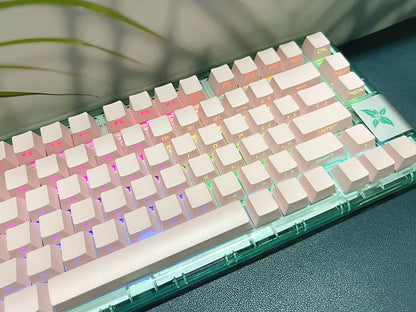 Keycaps retroiluminadas com gravação lateral, 131 teclas, para teclado mecânico Cherry MX Switch, perfil OEM, ABS, keycaps personalizadas DIY