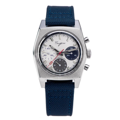 Sugess 37mm Men's Pilot Watches Original ST19 Chronograph Swanneck Mechanical Wristwatches Dome Sapphire Crystal Force Army 2024