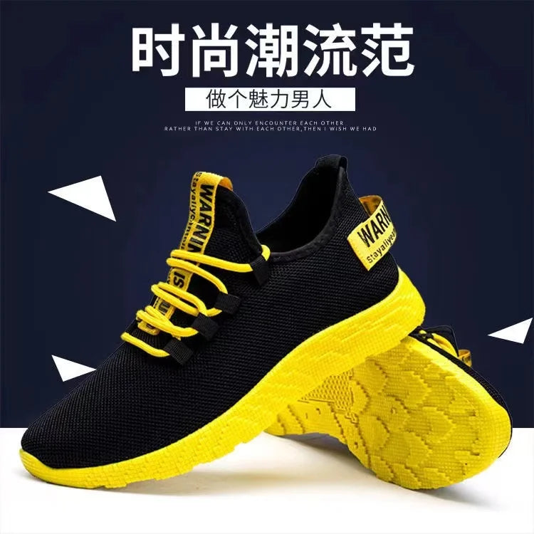 Męskie sneakersy casualowe, lekkie sportowe buty z siateczki na lato, męskie buty outdoorowe z miękką podeszwą, oddychające, wygodne, modne buty do biegania