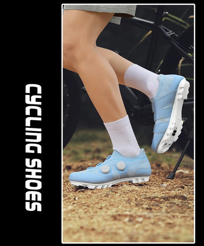 Professional Men Cycling MTB Shoes Route Cleats Speed Road Bike Sneaker Racing Women Flat Bicycle Mountain Spd Biking Footwear
