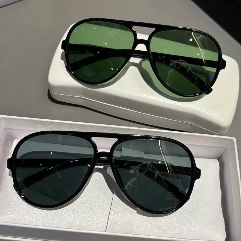 Glass Sunglasses For Men Pilot Style Toad Mirrors Specifically Designed For Driving Vacation UV Protection Sun Shading Large Fra