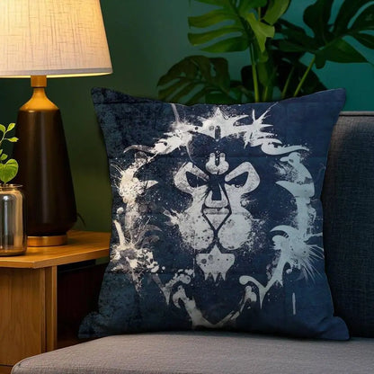 Warcrafts of World W-WOW Game Pillow Case Plush Fabric Soft Double Sided Print Sofa Cushion Cover Throw Pillow Covers
