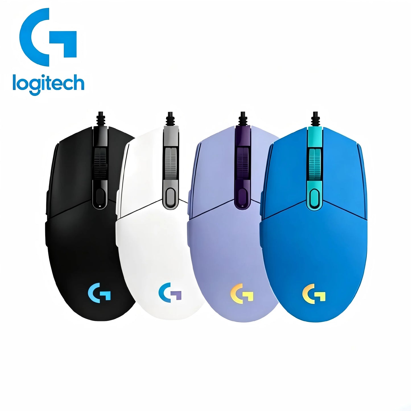Logitech G102 Wired Gaming Mouse 8000 DPI Optical RGB USB Gaming Mouse for PC, Esports, Laptop & Desktop