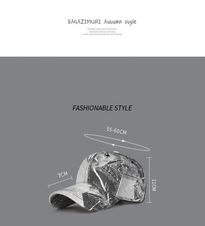 New Fashion Women Men Washed Cotton Baseball Cap Male Female Retro Four Seasons Outdoor Sports Snapback Cap Hat For Women Men