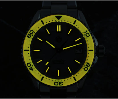 San Martin 2025 New Enamel Dial Full Luminous 39mm Dive Watch Luxury Men Watch NH35 Automatic Mechanical Waterproof 200m SN0129