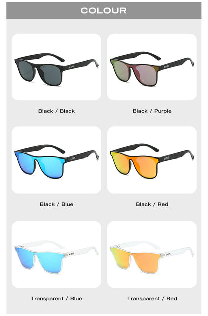 KAROS Polarized Sunglasses For Men Women Square Oversized Anti Glare Driving Eyewear Mirror Sun Glasses Women UV400 Goggles YZ20
