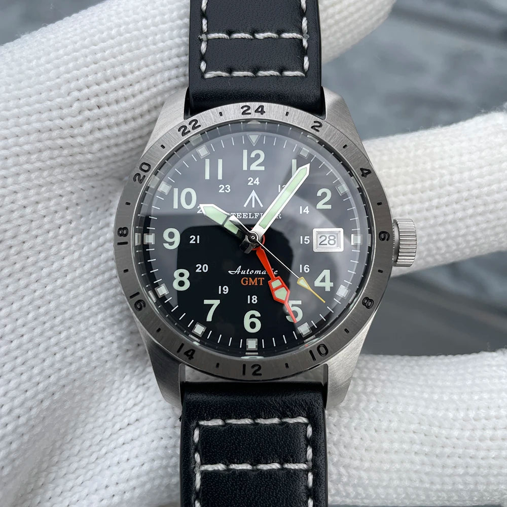 STEELFLIER Official SF792 GMT Mechanical Dive Watches Super Luminous NH34 Movement 20Bar Waterproof Luxury Stainless Steel Watch
