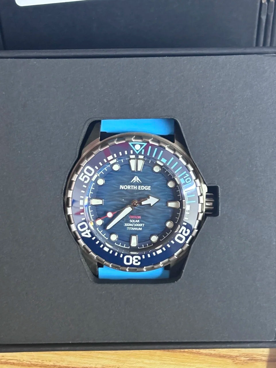 hot NORTH EDGE 2025 New TRITON Solar Powered Dive Watch Men Luxury Quartz Watches For Men 316L Stainless Steel Case Waterproof 3