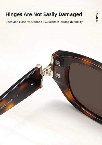CAPONI New Polarized Women Sunglasses Fshion Luxury Acetate Outdoor Original Design Eyewear UV400 Protection Brown Shade CP36023