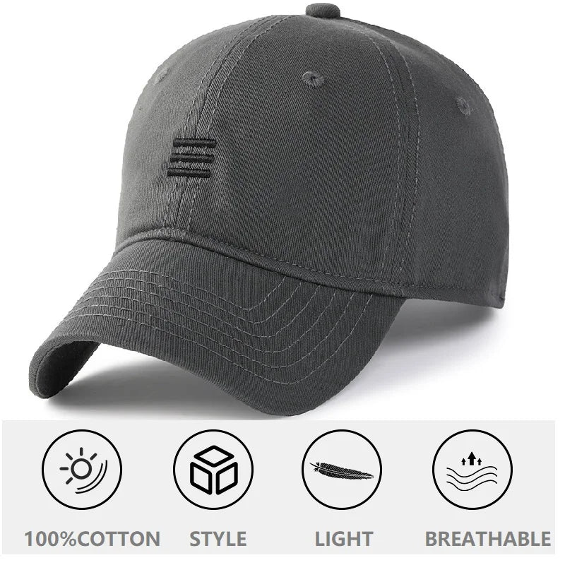 Big Head Plus Size baseball sapka, 100% pamut, férfiaknak és nőknek egyaránt, állítható „dad hat”, túlméretezett, 58–60 cm, 61–65 cm