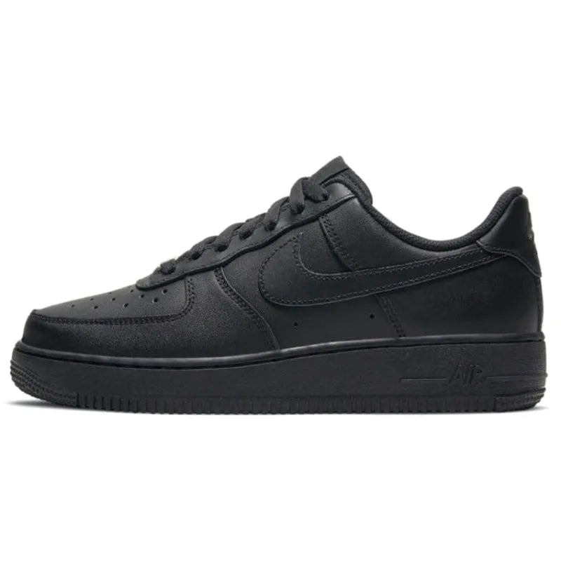Nike Air Force 1 '07 Dames Triple White Leer AF1 Classic Comfortabele Air Cushion Board Shoes Casual Witte Sneakers DD8959-100