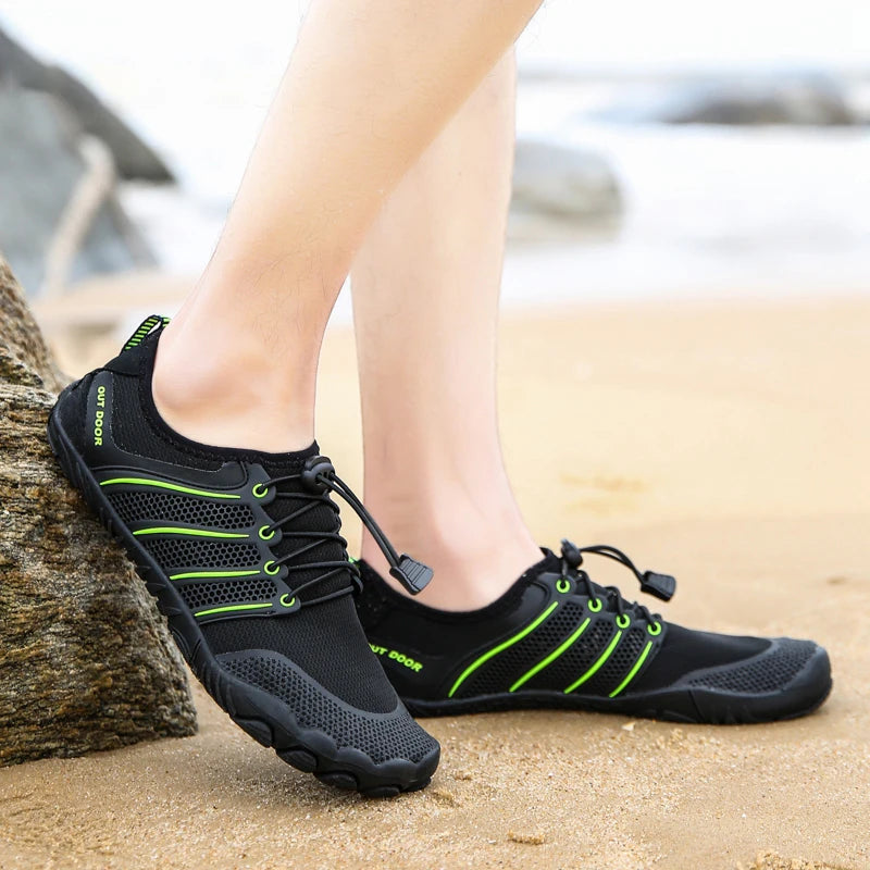 Mens Minimalist Running Cross Training Shoes Barefoot Shoes Big Toe Box Five Finger Shoes Saguaro Barefoot Pit Viper Paracord
