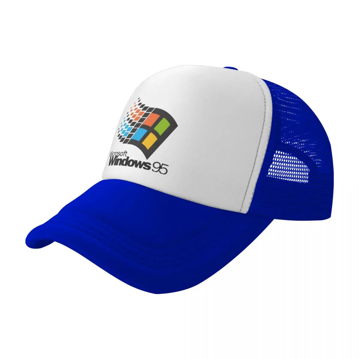Șepci de baseball unisex „Windows 95 Geeks Nerd Mesh” – șepci de soare la modă, șepci ajustabile cu închidere tip snapback, șepci de pescuit – vânzare en gros – șepci Trucker noi