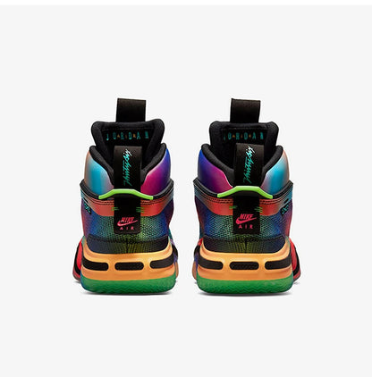 Sapatilhas de Basquetebol Nike Authentic Jordan Unissexo Rainbow Mid-Top Duráveis DN4200-064