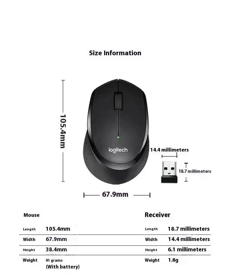 Mouse professionale da ufficio Logitech M330, compatto, silenzioso, facile da trasportare, confortevole al tatto e progettato specificamente1
