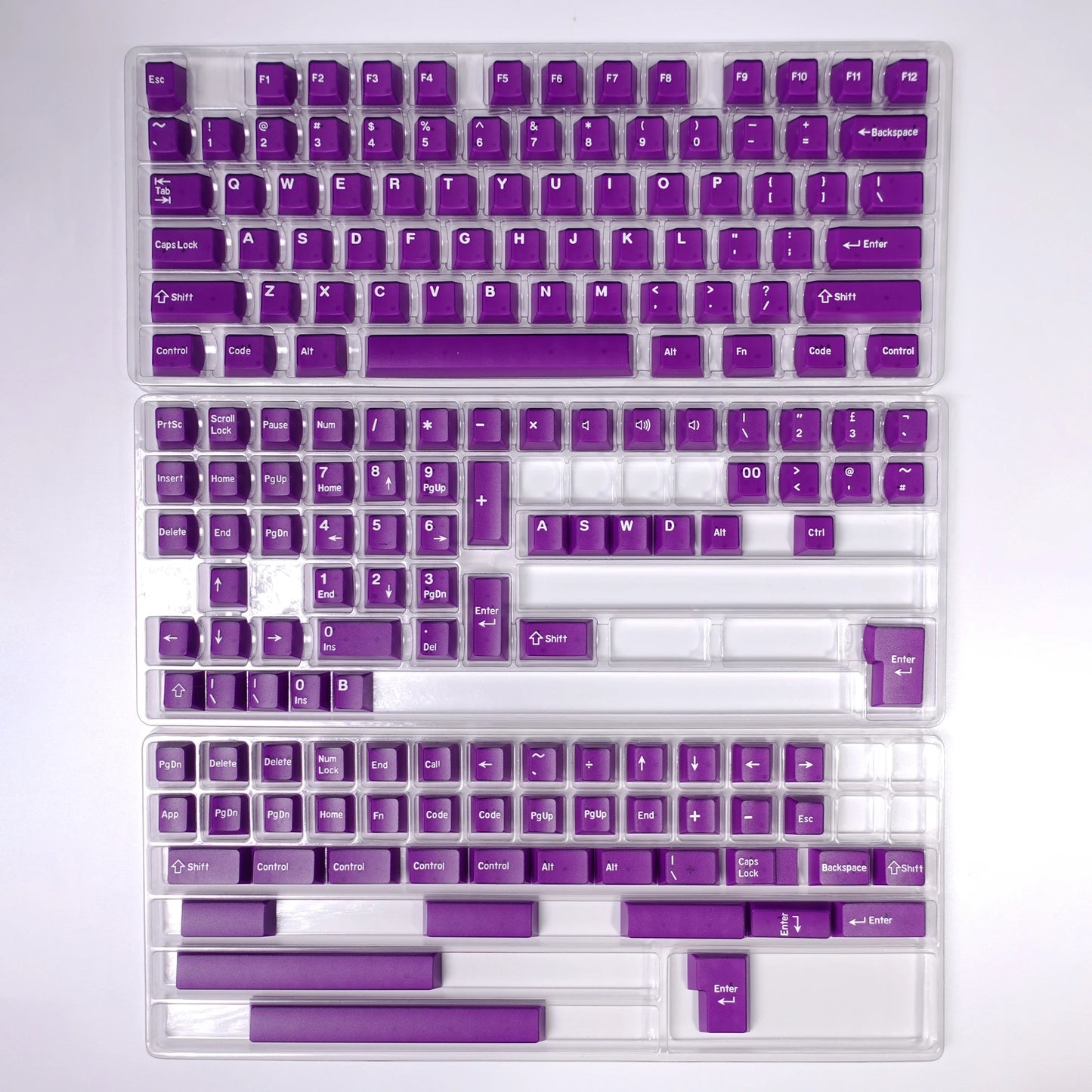 KBDiy 174 Teclas/Conjunto PBT GMK Apollo Keycap Double Shot Minimalista ISO Perfil Cherry para Teclado Mecânico Gaming Keycaps para MX