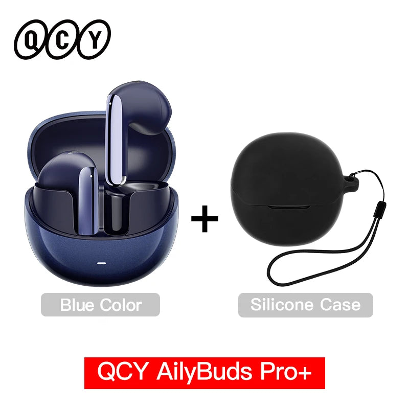 QCY HT10 AilyBuds Pro+ ANC Wireless Earbuds – Hi-Res LDAC Bluetooth 5.3 Earbuds, 6 Mic AI HD Call, Adaptive Noise Cancelling TWS Earphones with Multipoint Connection