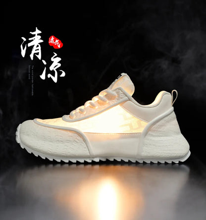 Brand protection 2026 new men's lightweight non-slip breathable wear-resistant running sports fashion versatile casual shoes
