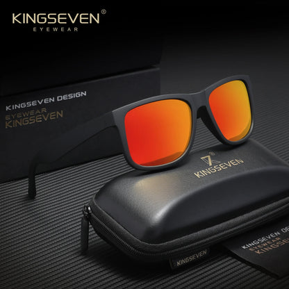 KINGSEVEN Fashion Square Polarized Men and Women Sunglasses Driving Outdoor Travel Glasses UV400