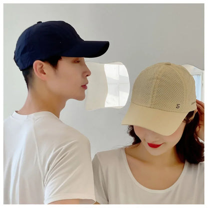 Men Women Mesh Moisture-Waging Quick Dry Baseball Cap Male Summer Female Originality Adjustable Breathable Sun Visor Fishing Hat