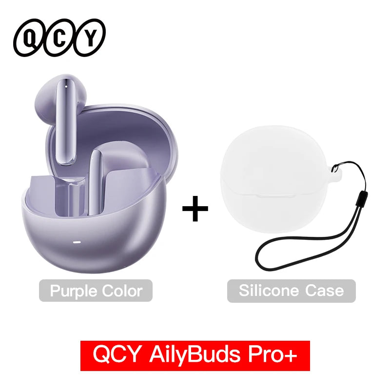QCY HT10 AilyBuds Pro+ ANC Wireless Earbuds – Hi-Res LDAC Bluetooth 5.3 Earbuds, 6 Mic AI HD Call, Adaptive Noise Cancelling TWS Earphones with Multipoint Connection