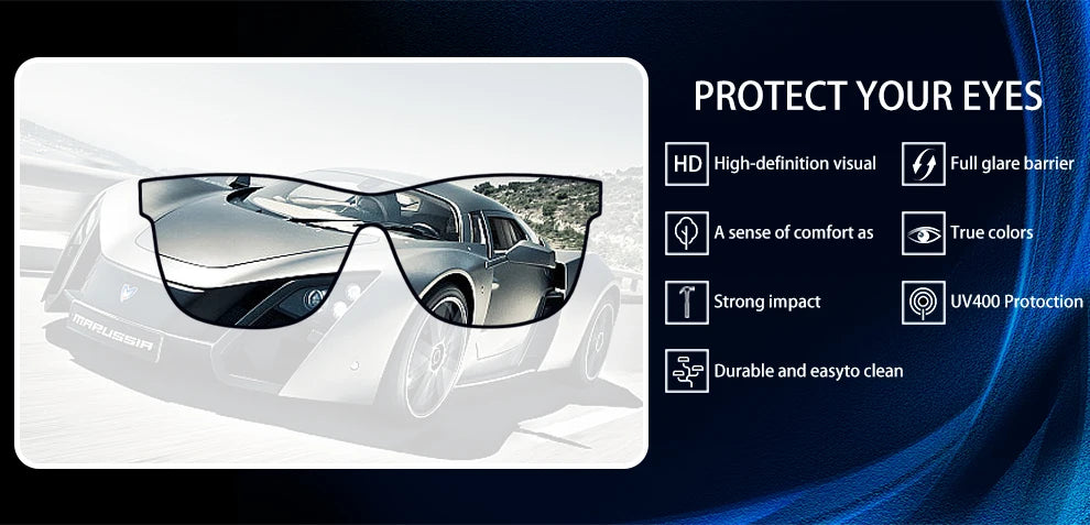 Ravenisa Men's Polarized Sunglasses classic fashion UV400 Women's Glasses Driving Outdoor Travel Glasses Cool