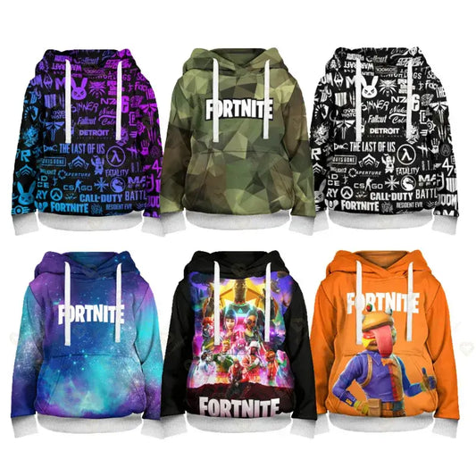Bluza z kapturem Fortnite dla chłopców Cool Heroes, cosplay, kreskówkowa bluza, odzież dziecięca na wiosnę i jesień, płaszczyk niemowlęcy, kurtka dziecięca z kapturem