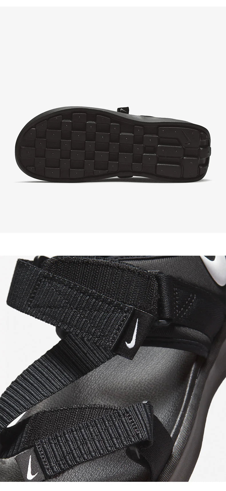Nike originalne poletne nove unisex dihalne plažne sandale z velcro zaponko DJ6605-001