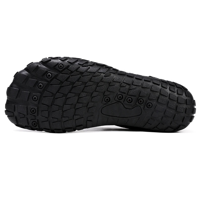 Oiaano wide toe man barefoot black shoes, woman sports sneaker unisex water booties, male aqua beach soft sole light breathable