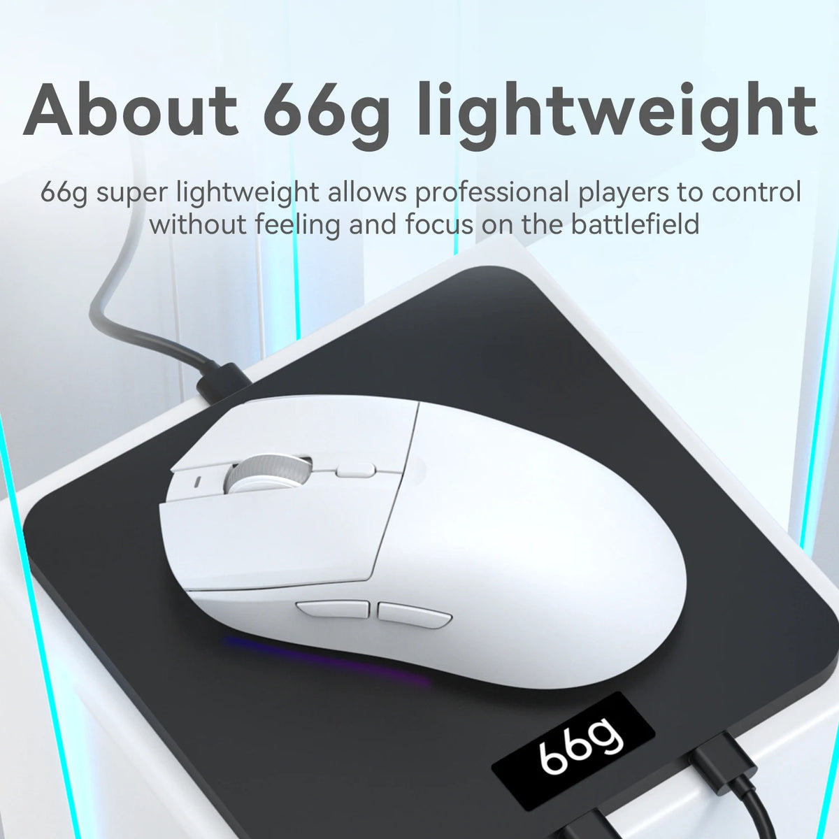 AJAZZ AJ139 Pro belaidė žaidimų pelė PMW3395/PAW3311, 26000 DPI ultralengva įkraunama belaidė žaidimų pelė, skirta kompiuteriui, nešiojamajam kompiuteriui ir e. sportui