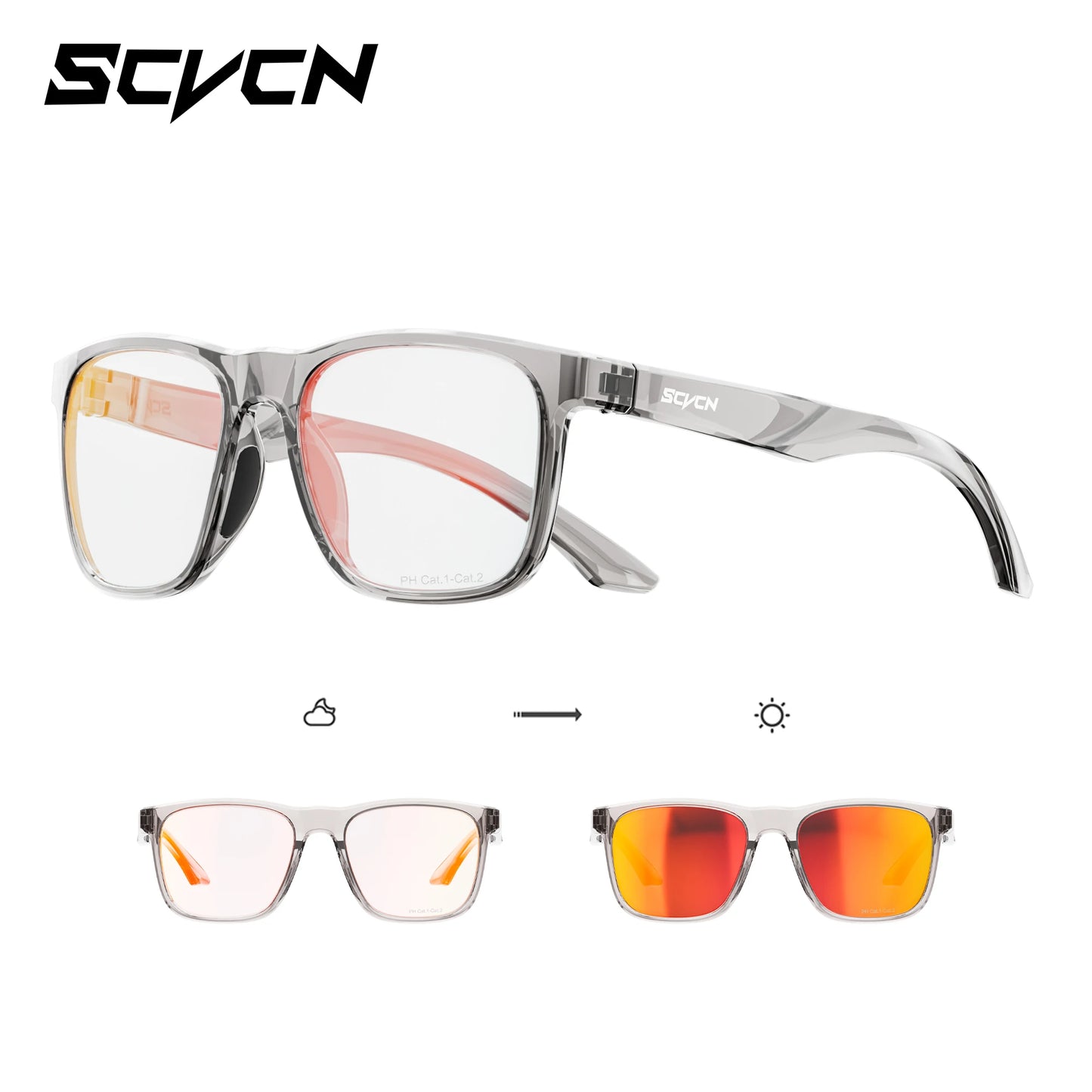 SCVCN Women's Sunglasses 2026 Polarized Men Camping Hiking Driving Glasses Sports UV400 Lenses Y2K Glasses Luxury Eyewear