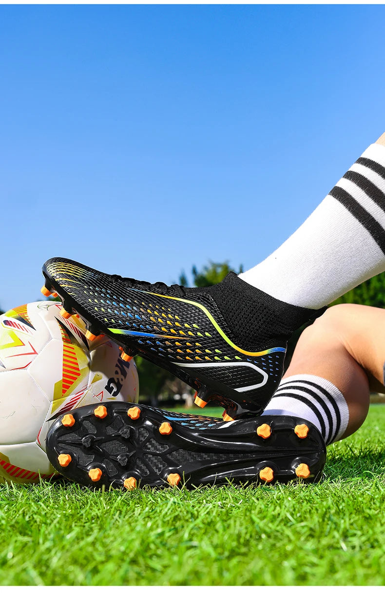 New Men Soccer Shoes Professiona Football Boot Turf Futsal Match Grass Unisex Outdoor Training Soccer Cleats Non-slip Breathable