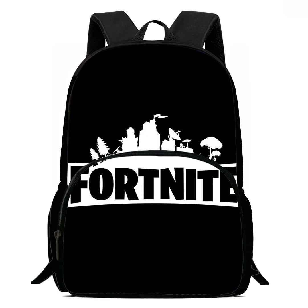Kids School Backpack with Front Pocket, Light Weight Cartoon Fortnite Children Backpack For Age 6-9, Bags For Boys Girls
